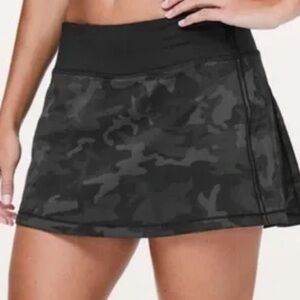Lululemon Pace Rival Skirt - Deep Coal Camo